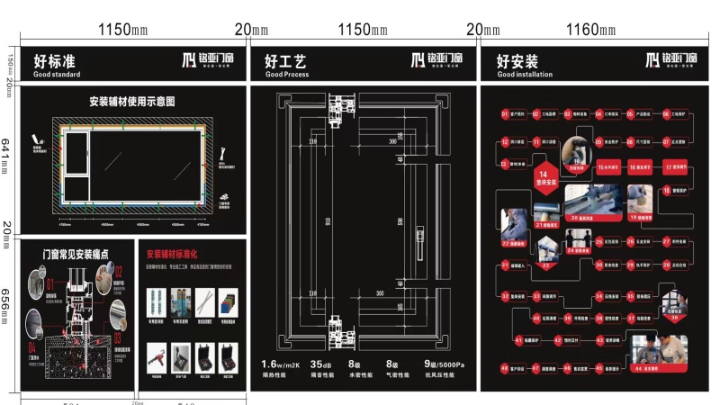 门窗工法墙 结构清晰